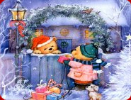 Apple Blossom Christmas Desktop Theme